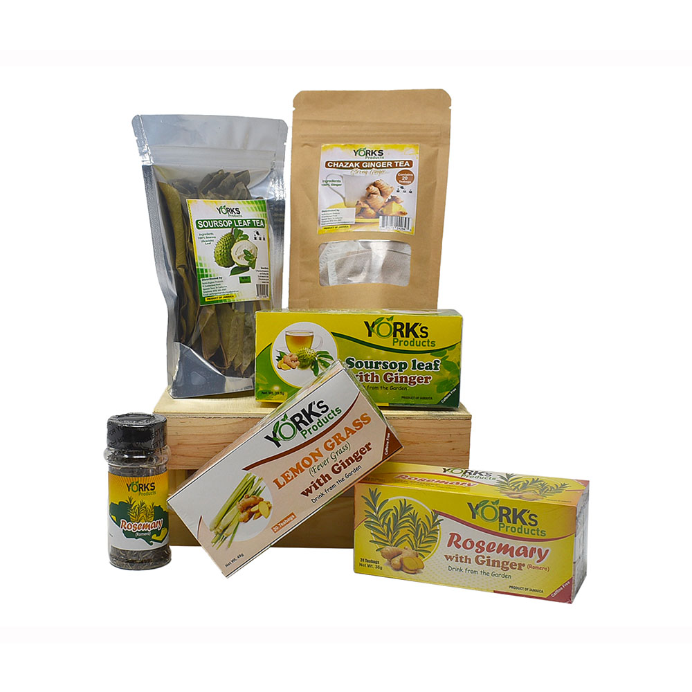 York's Organic Products - Assorted Teas - Rosemary, Lemongrass, Soursop - Lemongrass